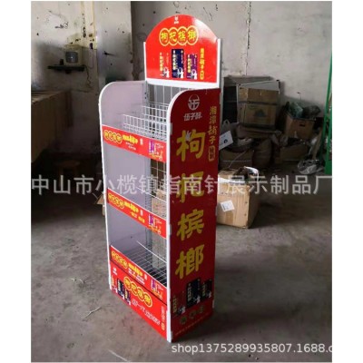 枸杞槟榔展示架定制 食品零食展架定做来图来样制作 矿泉水展架图2