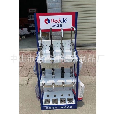 水龙头地漏小展示架铁艺金属组装式源头厂家展架货架来图样做图2