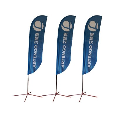 厂家直供宣传旗沙滩旗刀旗彩旗活动宣传展会球场广告加logo定 制图5