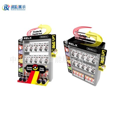 品牌雾化器亚克力展示架LED发光带灯连锁店商超雾烟器陈列架展柜图5