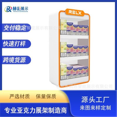 雾化器亚克力展示架烟弹烟杆口含烟雪茄LED发光陈列展示道具展柜图3