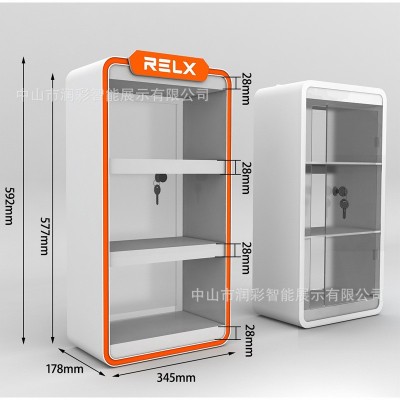 雾化器亚克力展示架烟弹烟杆口含烟雪茄LED发光陈列展示道具展柜