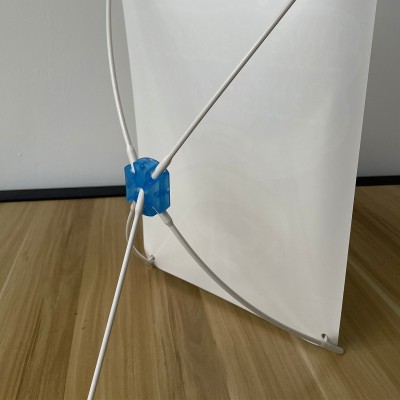 【小型x展架】商场超市广告易拉宝展示架子 A3/A4桌面塑料x展架图4