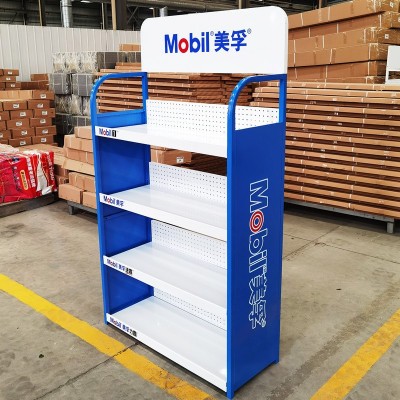 定制金属货架饮料零食粮油产品陈列架机油润滑油美缝置物架展示架图4