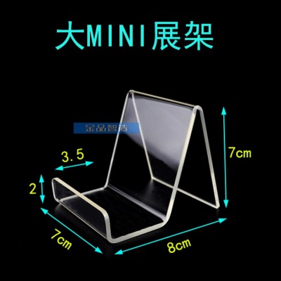 图书馆亚克力书立书店陈列透明书靠书托桌面资料收纳架书本展示架图5
