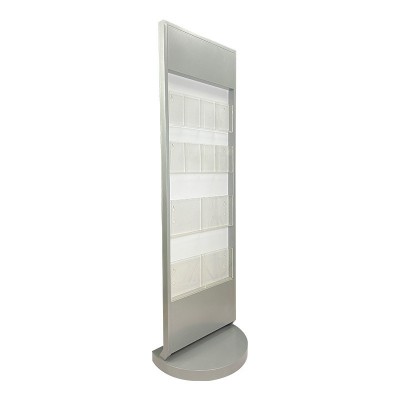 厂家供应资料展示架双面海报架铁质展板架书架杂志架落地立架图3