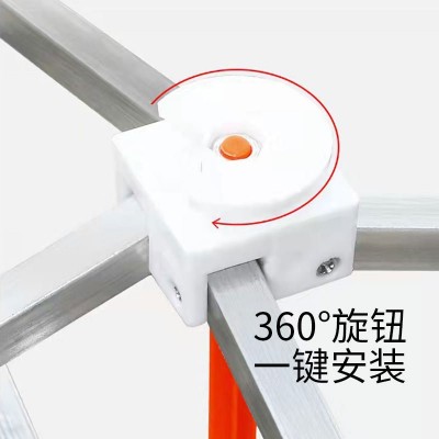 户外广告拉网展架折叠便携舞台背景墙婚庆活动签到墙铝合 金展示架图3