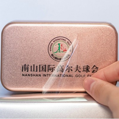 水晶标uv转印贴立体感撕膜留字logo烫金冷转印贴纸杯贴 标签定制图5