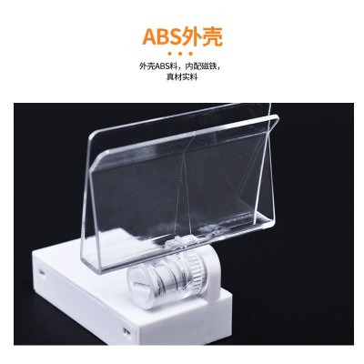 现货POP磁性展示夹子可旋转桌面海报架商品标签夹KT板夹量大优惠图2