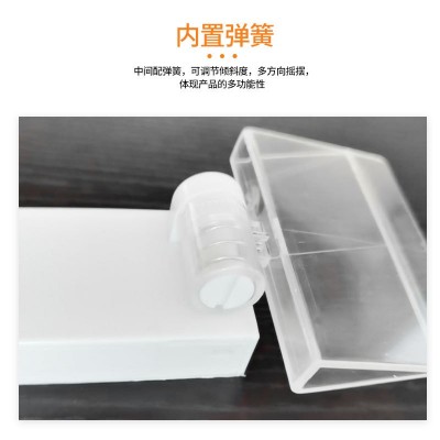 现货POP磁性展示夹子可旋转桌面海报架商品标签夹KT板夹量大优惠图3