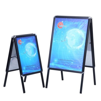 定制铝合金双面展架展示架 海报架 广告牌 KT板展架 展板 A型图2