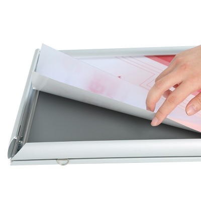 工厂供应铝合金双面框 悬挂可开启式广告海报框 A3A4画框 镜框图4