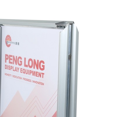 工厂供应铝合金双面框 悬挂可开启式广告海报框 A3A4画框 镜框图5