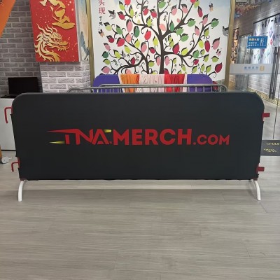 铁马套批发户外广告围栏布罩展架弹力布套移动隔离栏展示广告布图3