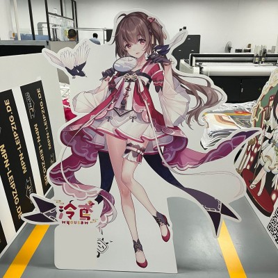 动漫异形人形KT板立牌中空板户外等身人像立式展示广告牌定制