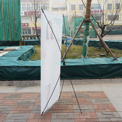 弓形X展架霸州厂家批发60*160 80*180户外展示架子海报架 经济型图3