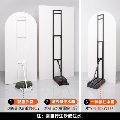 KT板支架海报架广告牌展示牌人形立牌背景注水加重背撑支撑伸缩杆图3