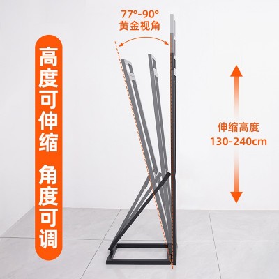 KT板支架海报架广告牌展示牌人形立牌背景注水加重背撑支撑伸缩杆图2