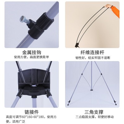 立式广告牌落地防风展示架商场广告宣传海报架子门店KT板支架海报图4