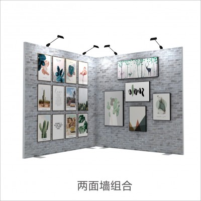 便携直播背景墙拆装重复使用布画面可随时更换画面图3