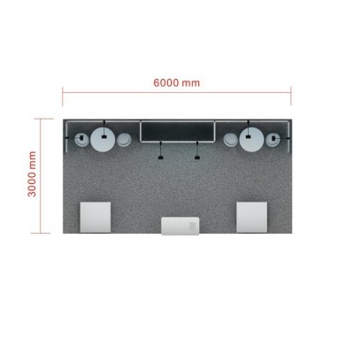 移动展台酒店活动展位异地参展展位3X6铝合金框架组合拆装型图3