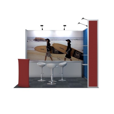 商场活动展架展览会展架展厅展架铝材框架组合型重复使用图3