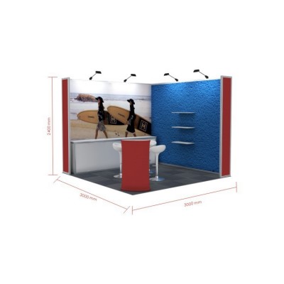 商场活动展架展览会展架展厅展架铝材框架组合型重复使用图4