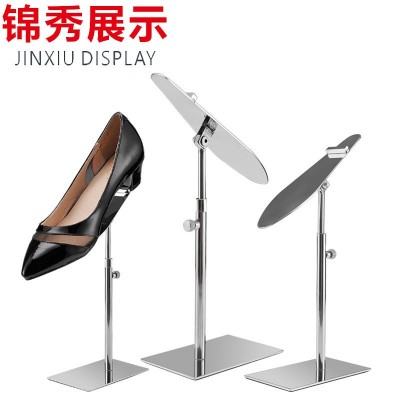 促销不锈钢镜面鞋架鞋店展示架不锈钢高跟鞋架鞋店橱窗展示鞋货架图2