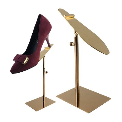 促销不锈钢镜面鞋架鞋店展示架不锈钢高跟鞋架鞋店橱窗展示鞋货架图3