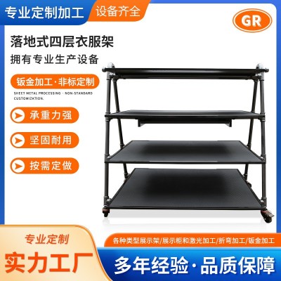 深圳东莞品牌店服装店展示运动用品店4层衣服架