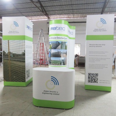 设计制作便携式DIY组装大型会展用铝合金展台展览会用的展架展柜图2