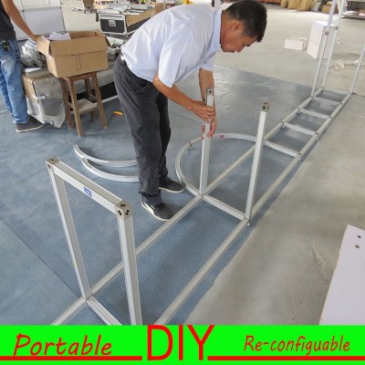 展台搭建设计公司展会广交会展馆展厅布置主场折叠展架便携拆装架图5
