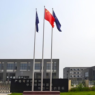 定制户外不锈钢旗杆12米锥形9米升降企业电动学校工地高旗杆15米图5