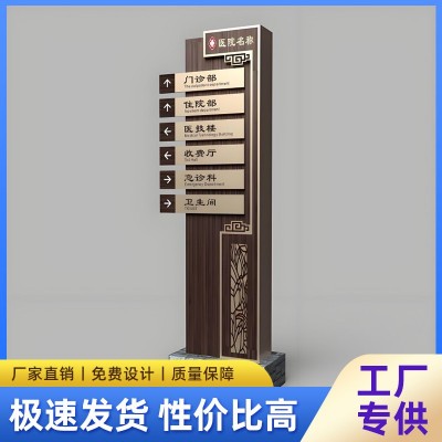 户外导向牌医院立牌售楼部指示牌精神堡垒道路牌标识牌定制广告牌图4