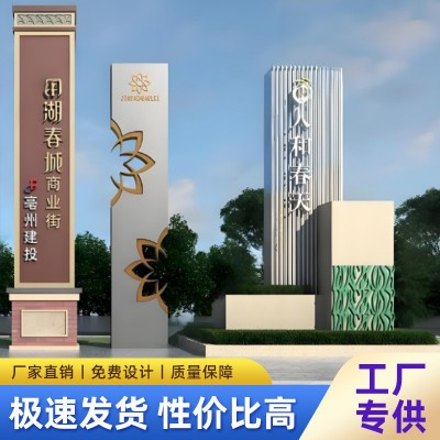 户外导向牌医院立牌售楼部指示牌精神堡垒道路牌标识牌定制广告牌图2