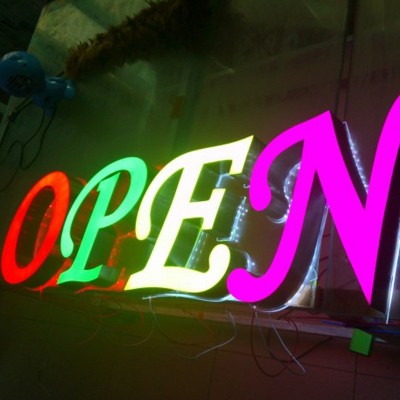 树脂字霓虹灯门牌广告标识亚克力发光字门店招牌字酒吧大型门头字图4