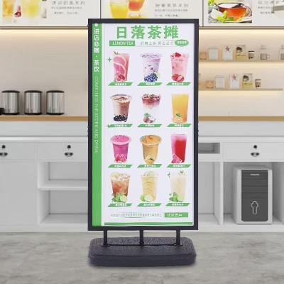 户外防风注水加重双面立牌注水广告海报架落地立牌图3