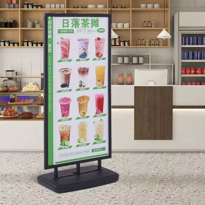 户外防风注水加重双面立牌注水广告海报架落地立牌图4