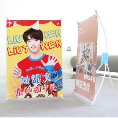 桌面X展架 X支架 A4迷你展架小X展架A3 海报支架 易拉宝x架小展架