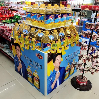 铁质地堆新款堆头超市展示架商场折叠货架广告桌促销花车陈列展柜图2