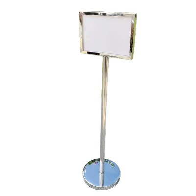 不锈钢指示牌立式水牌导向牌a3展示牌立牌a4仓库标识牌户外广告牌图5