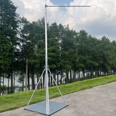 5米铁板道旗免注水旗杆刀旗彩旗不锈钢旗杆户外广告旗帜横幅图3