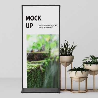 供应户外加重立屏展架商店广告展示架亚克力门型展架广告展架图2