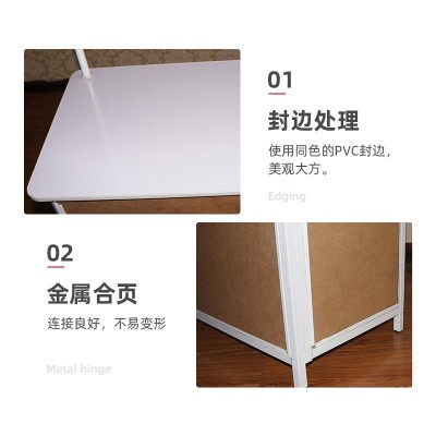 地摊商场户外试吃台超市样品宣传展示台广告便携式折叠铁质促销架图3