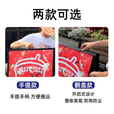 户外广告牌展示架立式落地kt板双面立牌招聘宣传铁质海报架定 制图2