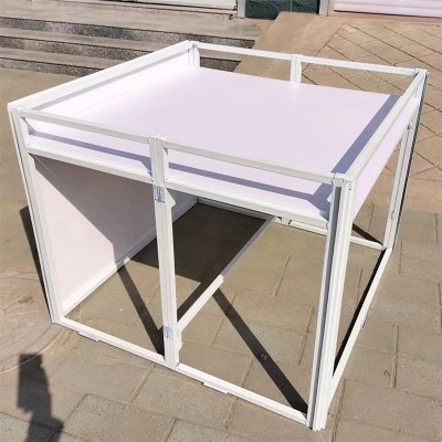 超市货架展示架铁堆头陈列展柜商场折叠展示桌促销台花车地摊组装图3