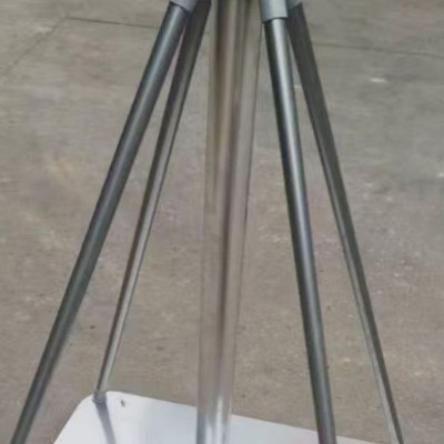 户外道旗5M加厚不锈钢铝合金旗杆广告宣传铁板底座悬挂式铁板旗杆图3