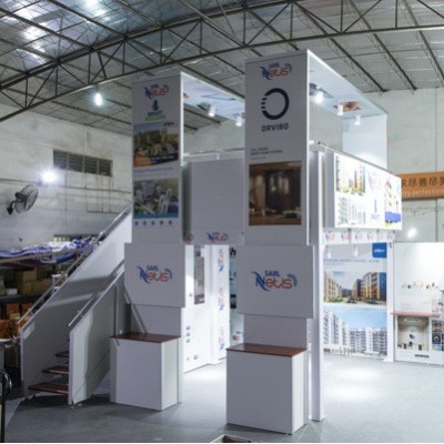 定制展台展位展览摊位搭建会展标准9*6双层展台工厂生产直销搭建图2