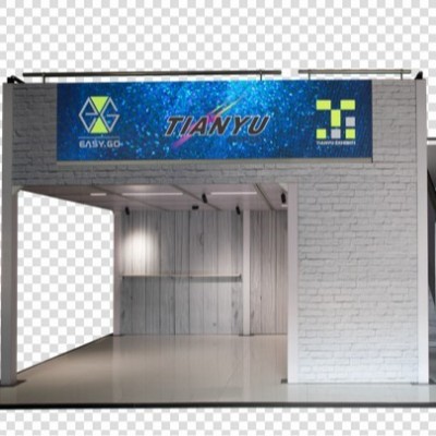 定制展台展位展览摊位搭建会展标准9*6双层展台工厂生产直销搭建图4