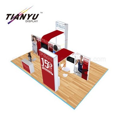 制作6*6特装展位 展示设计 展览搭建 展台搭建 快装快拆广告台图3